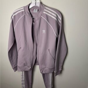 Adidas Pastel Purple Tracksuit Set.